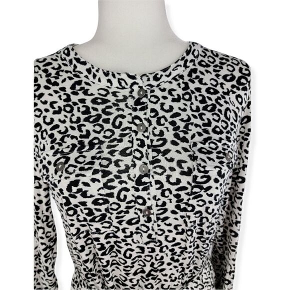SIimply Styled Black and White Cheeta print dress Small Petite NWT - Picture 4 of 7